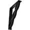 Ekena Millwork Loera Wrought Iron Bracket, (Triple center brace), Powder Coated Black 2"W x 10"D x 12"H BKTM02X10X12TLO - alternate 1